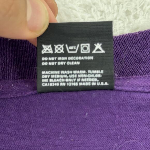 Vintage Run With Jesus Purple T-Shirt L Made in USA Christian Graphic Tee - Picture 5 of 8